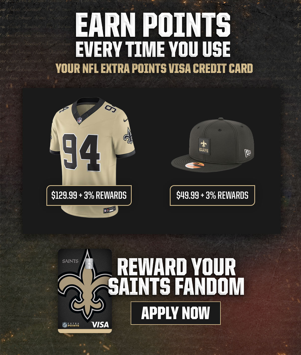 Saints Credit Card