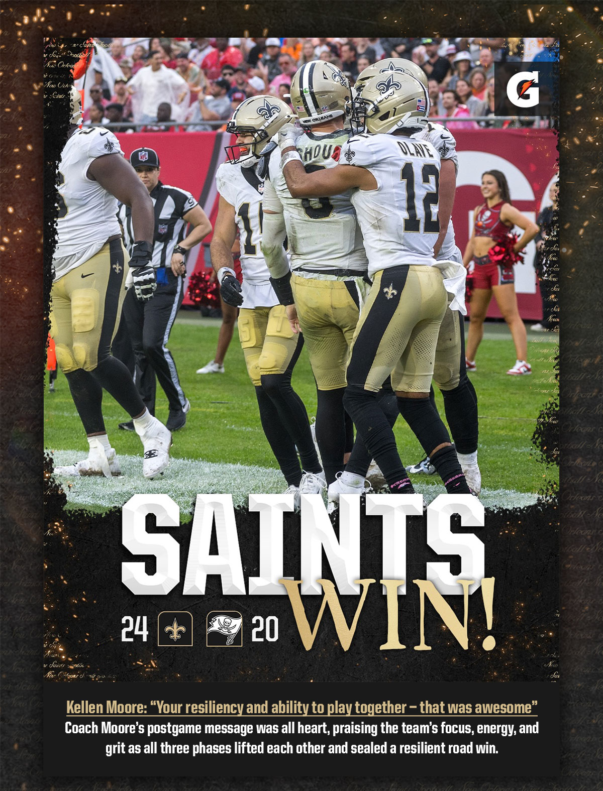 Saints Win