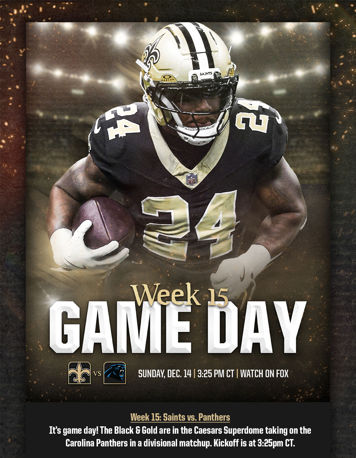 Saints Game Preview
