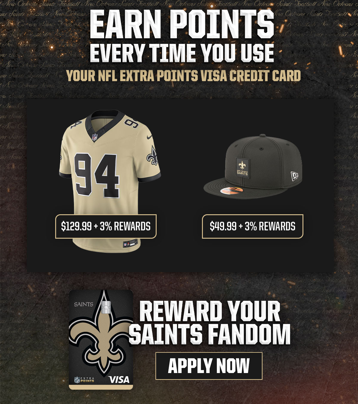 Saints Credit Card