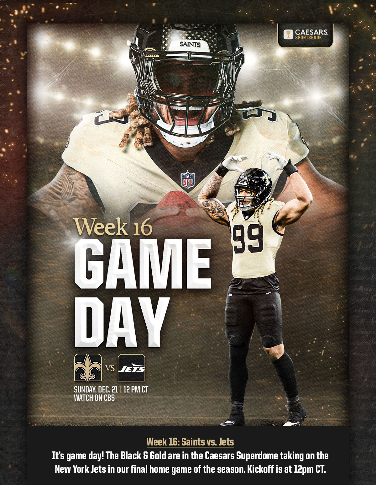 Saints Game Preview