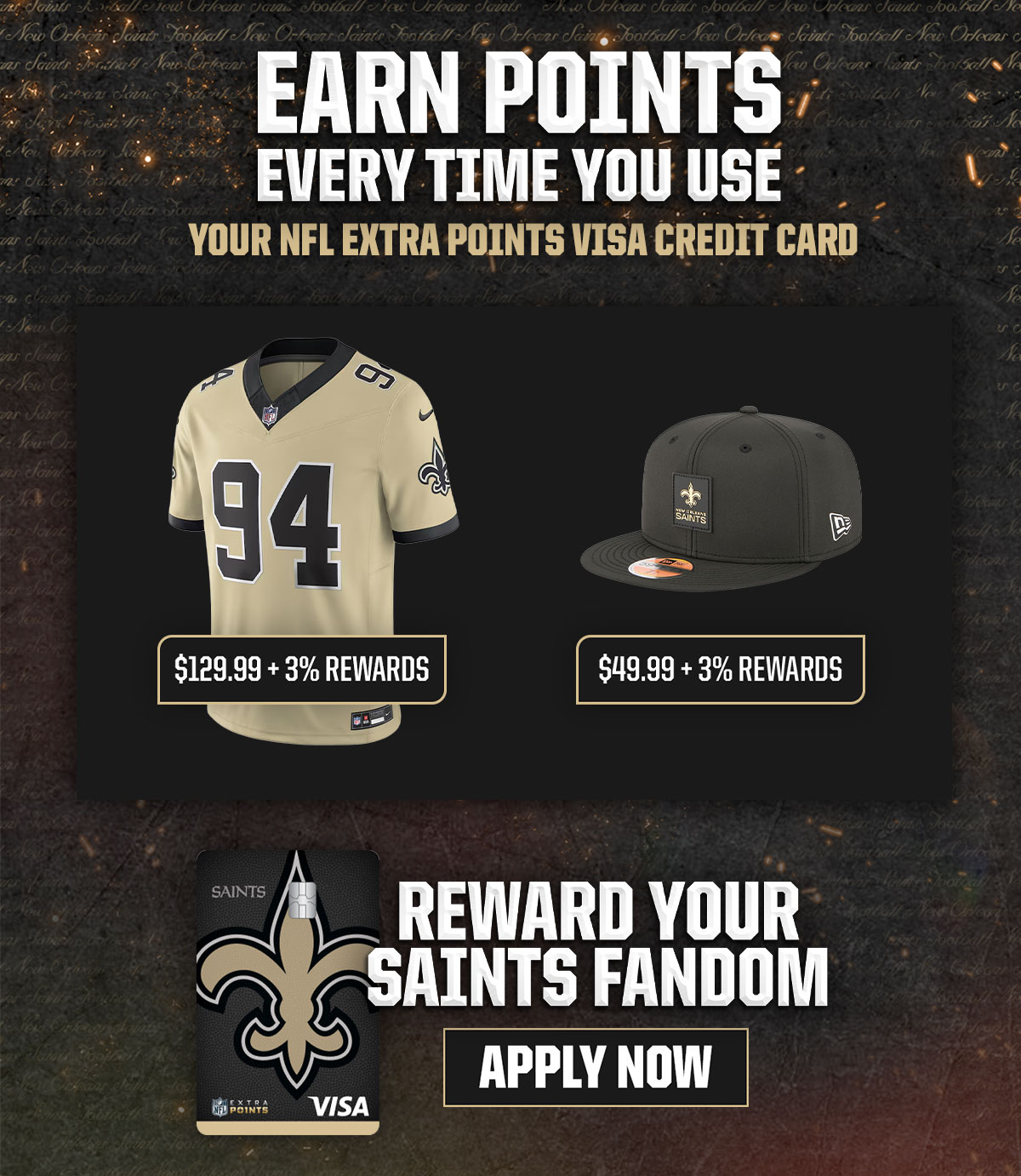 Saints Credit Card
