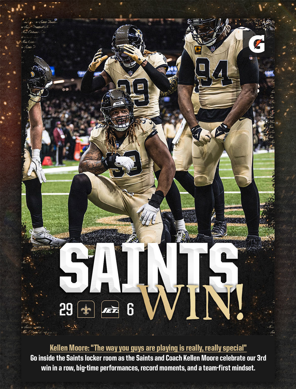 Saints Win
