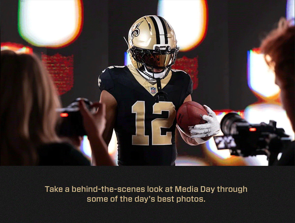 Behind-the-scenes of Saints Media Day