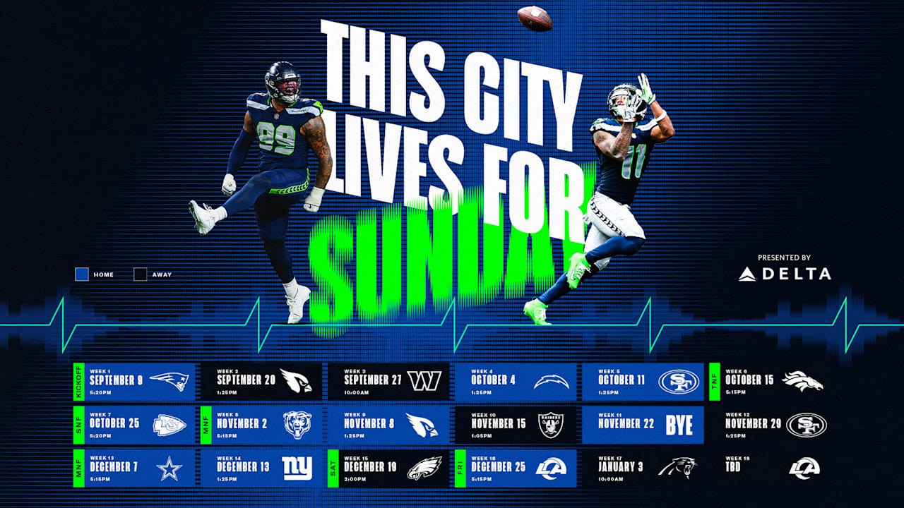 Seahawks 2026 Schedule Features Six Primetime Games, Including Christmas at Lumen Field