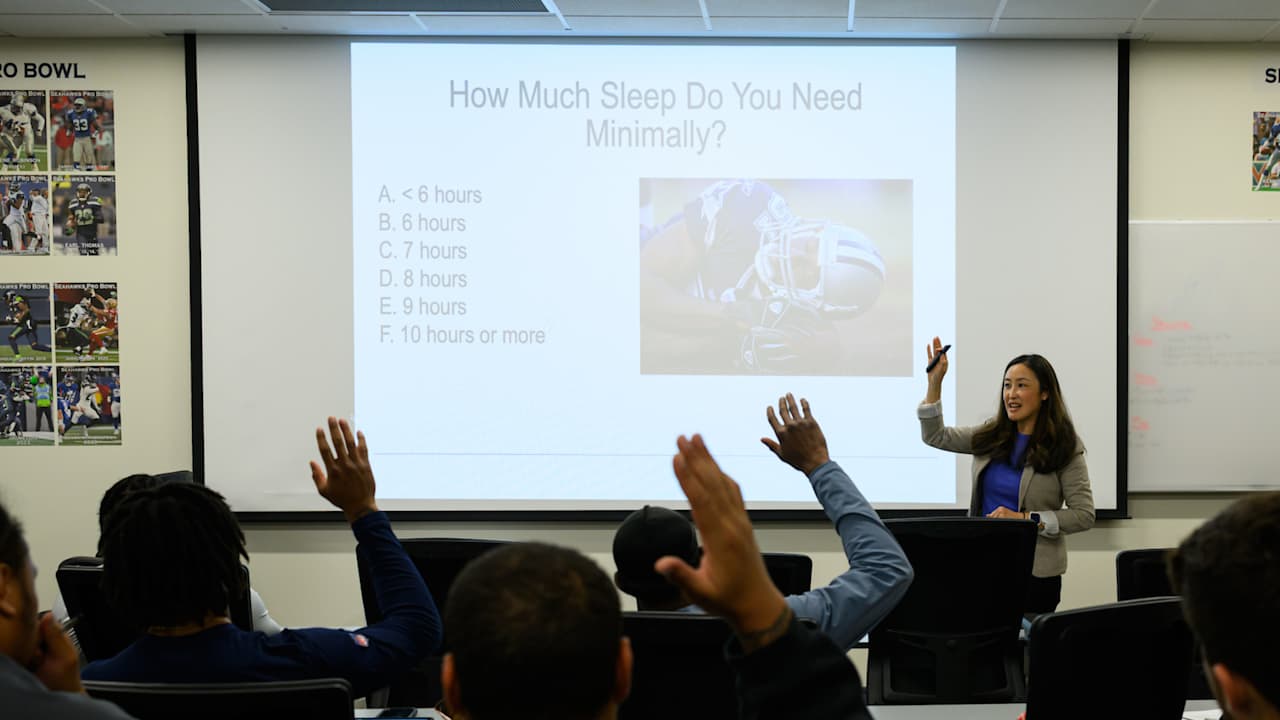 Seminar On Sleep With Hands Raised
