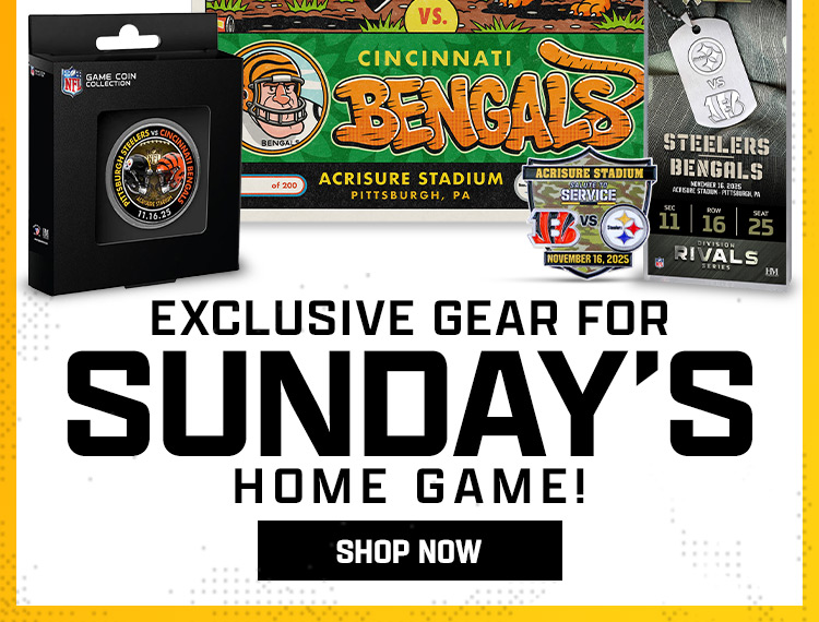 Exclusive Gear For Sunday's Home Game