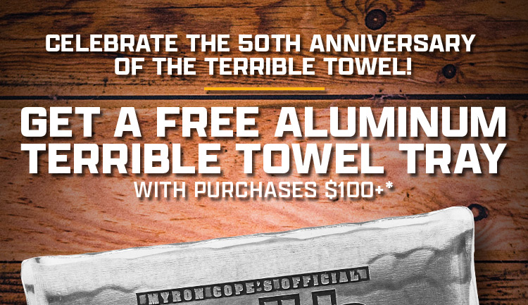 Free Terrible Towel Tray