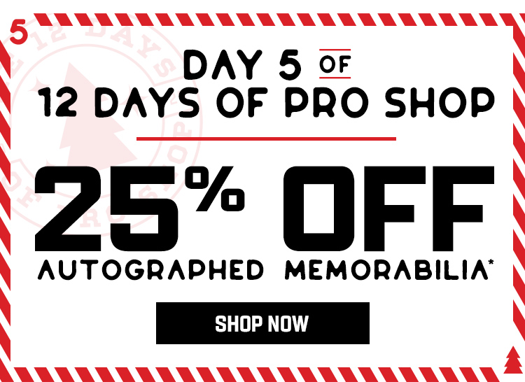 25% Off Autographed Memorabilia