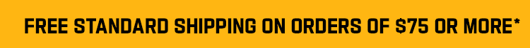 Free shipping on orders of $75