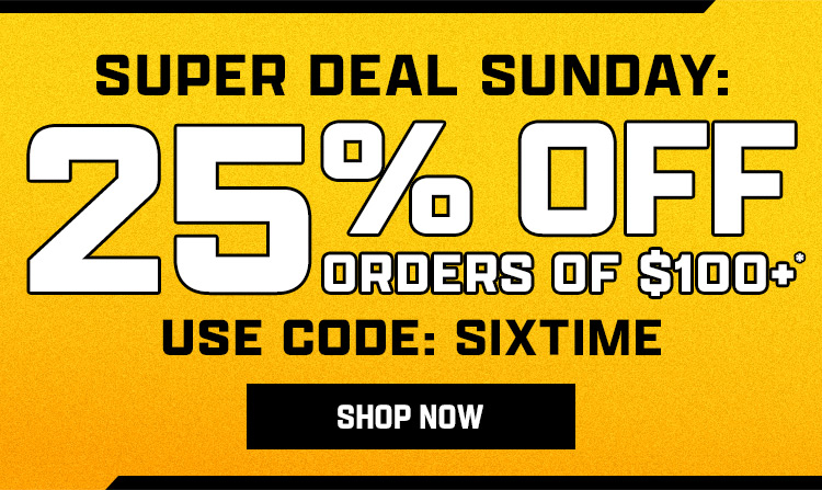 25% Off $100 with code: SIXTIME