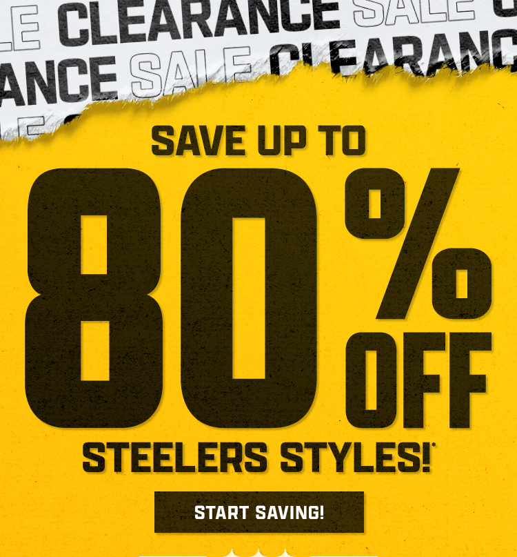 Save Up To 80% On Steelers Styles