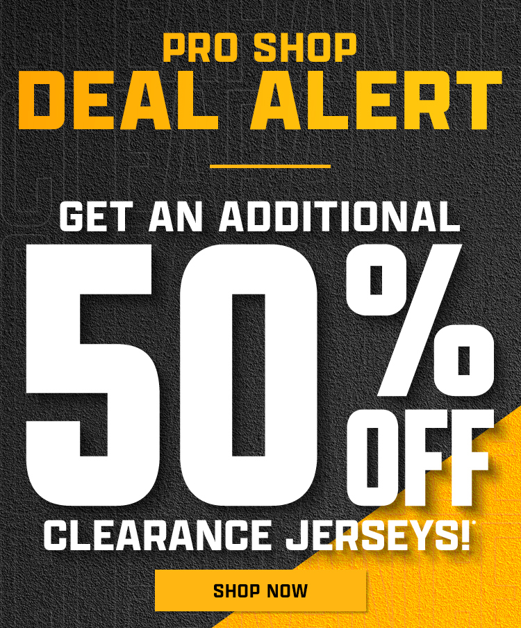 Get an Additional 50% Off Clearance Jerseys