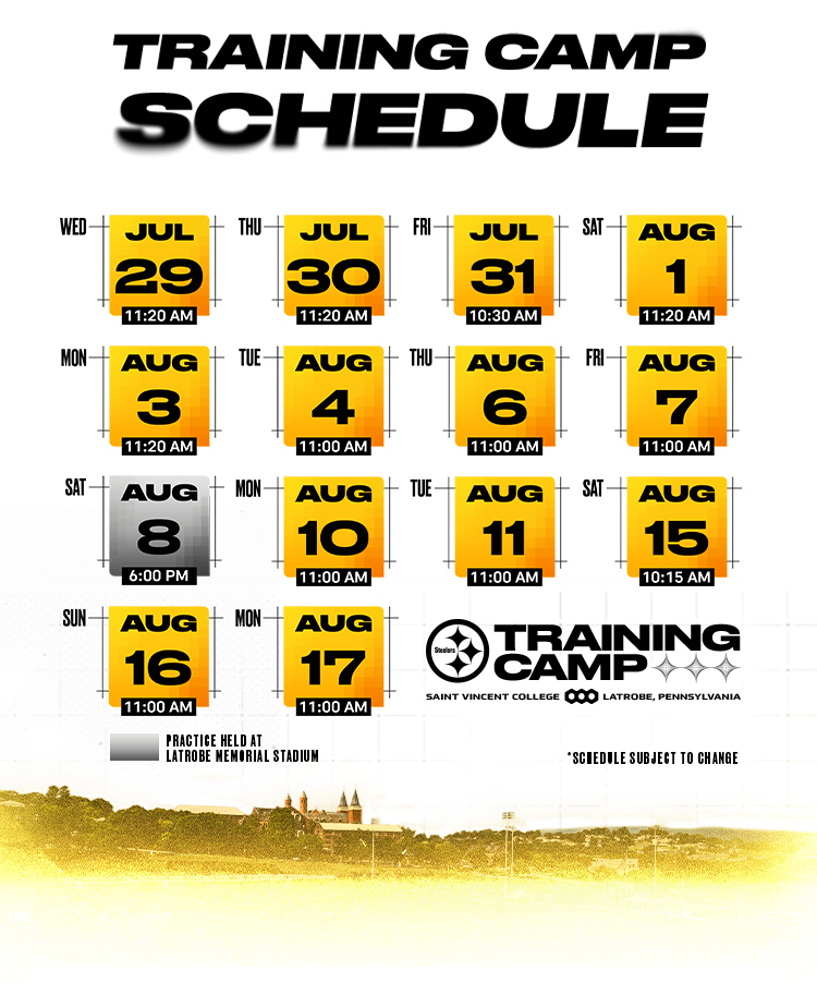 2026 Training Camp Schedule