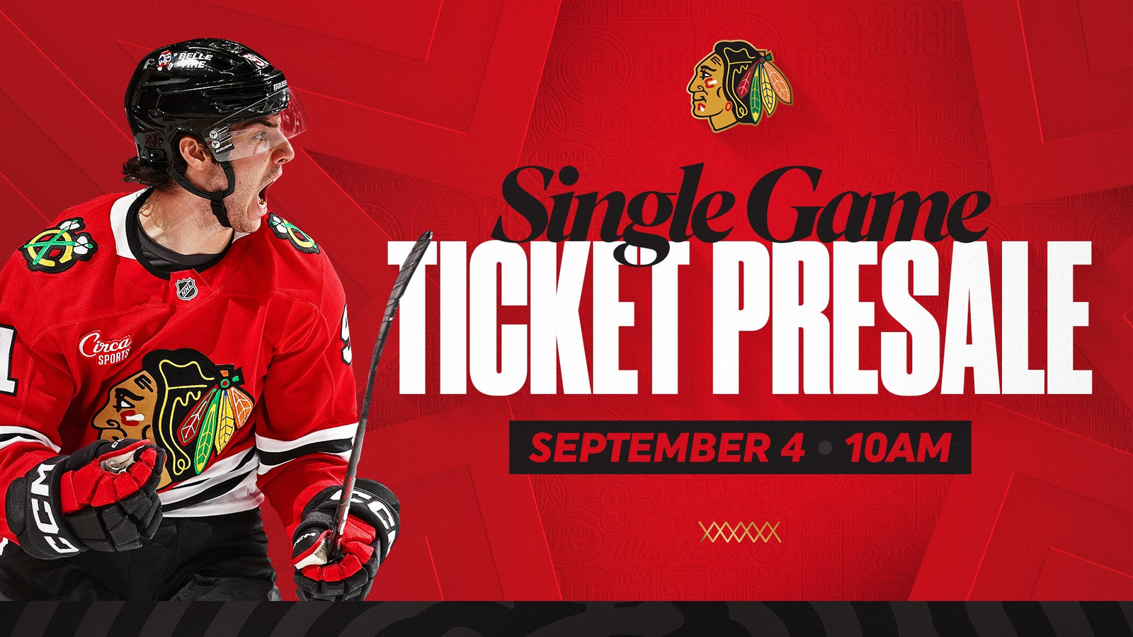 Single Game Ticket Presale - September 4 @ 10am
