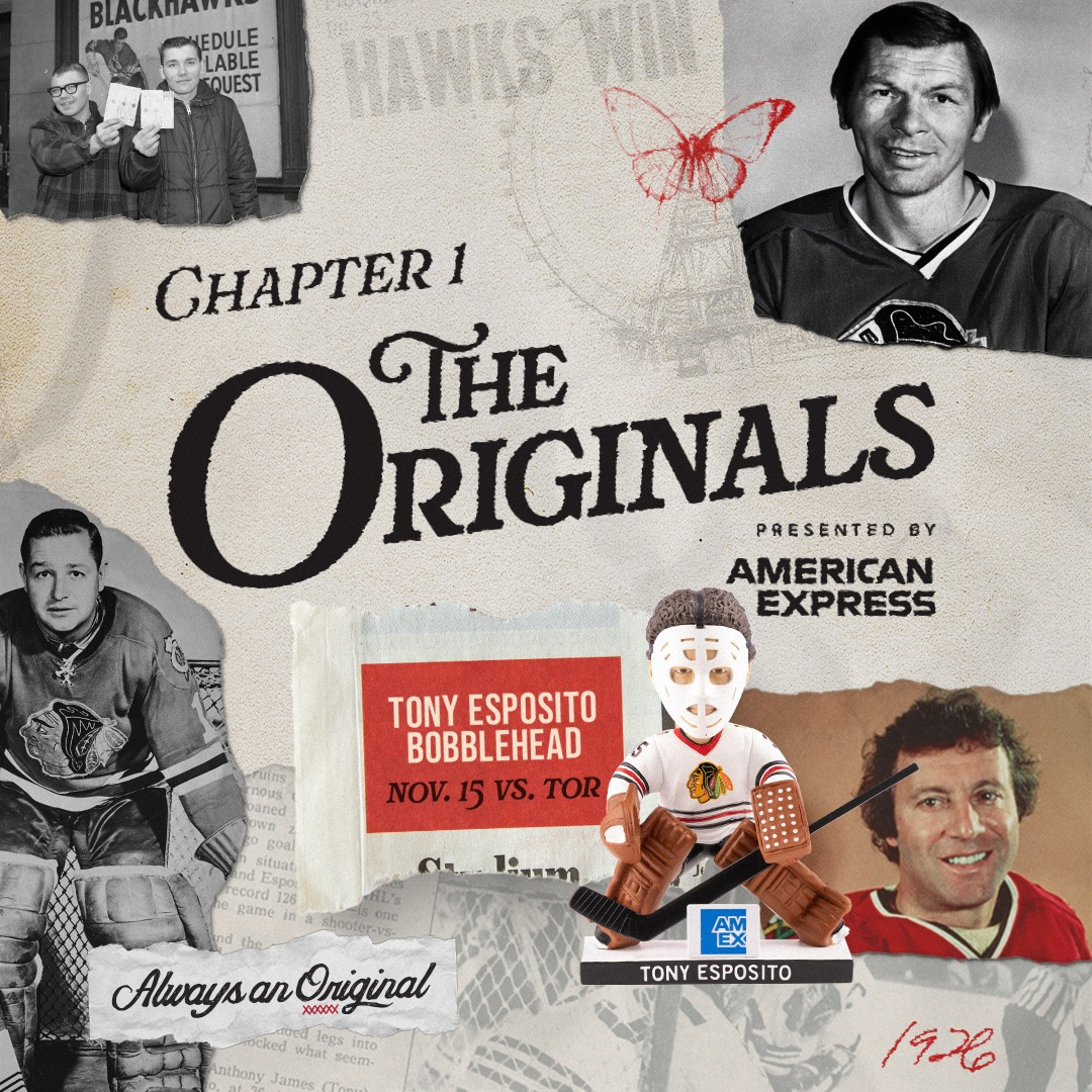 The Original - Tony Esposito Bobblehead | November 15 vs Maple Leafs