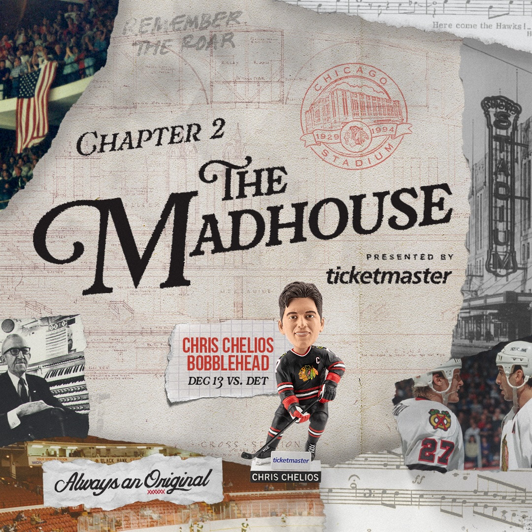 The Madhouse - Chris Chelios Bobblehead | December 13 vs Red Wings