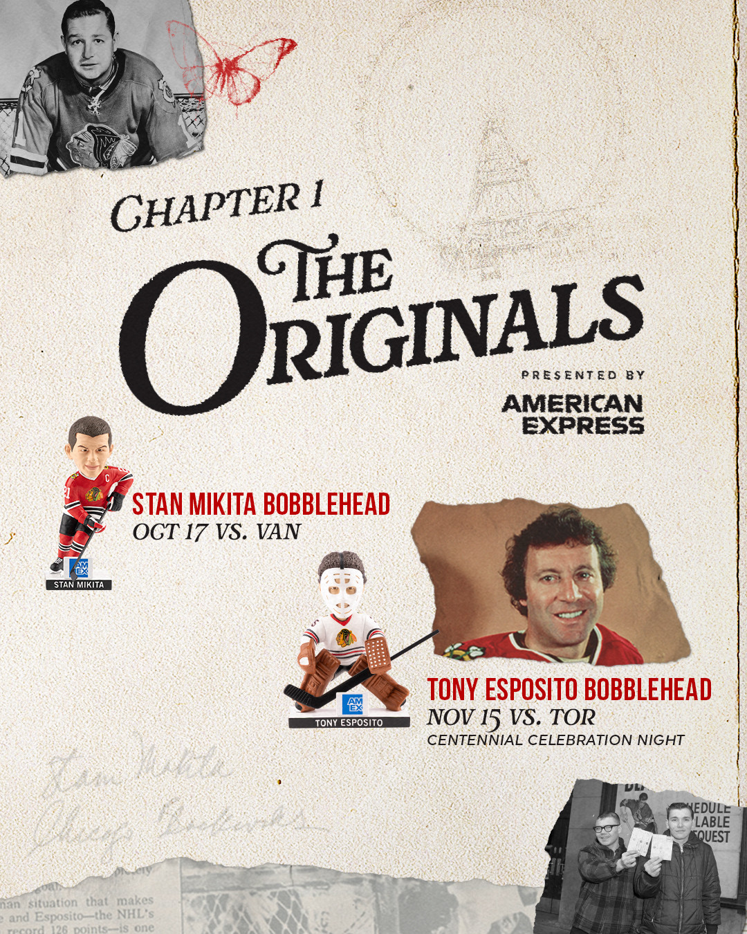 Chapter 1 - The Originals: Stan Mikita Bobblehead and Tony Esposito Bobblehead