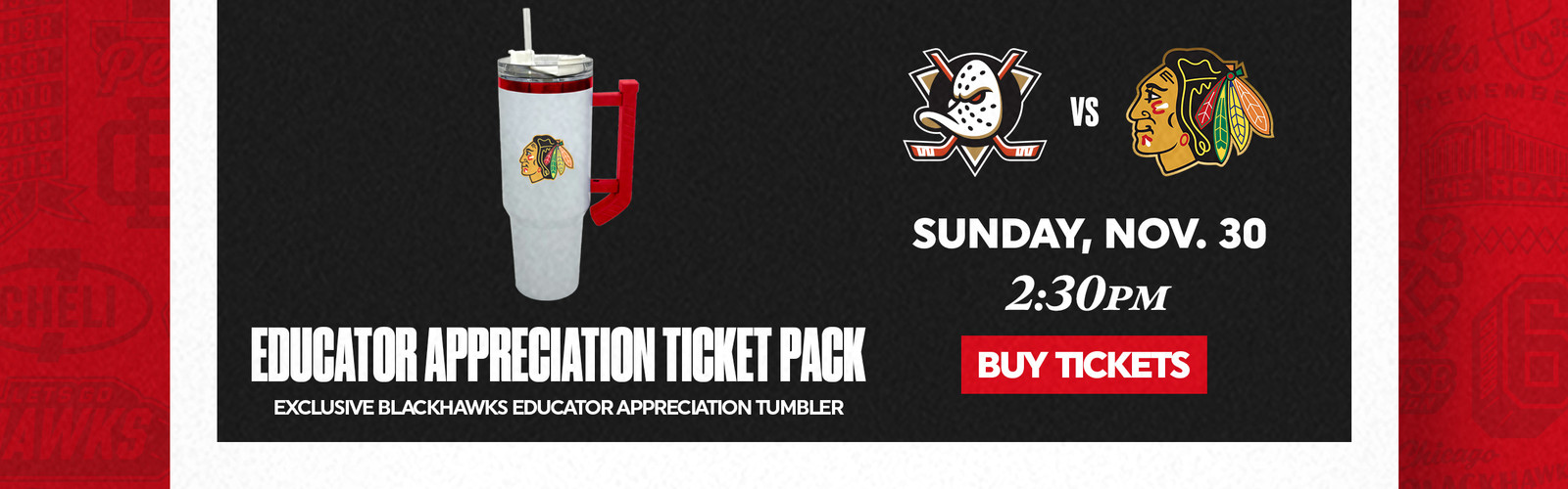 Educator Appreciation Ticket Pack - Sunday, November 30 at 2:30pm
