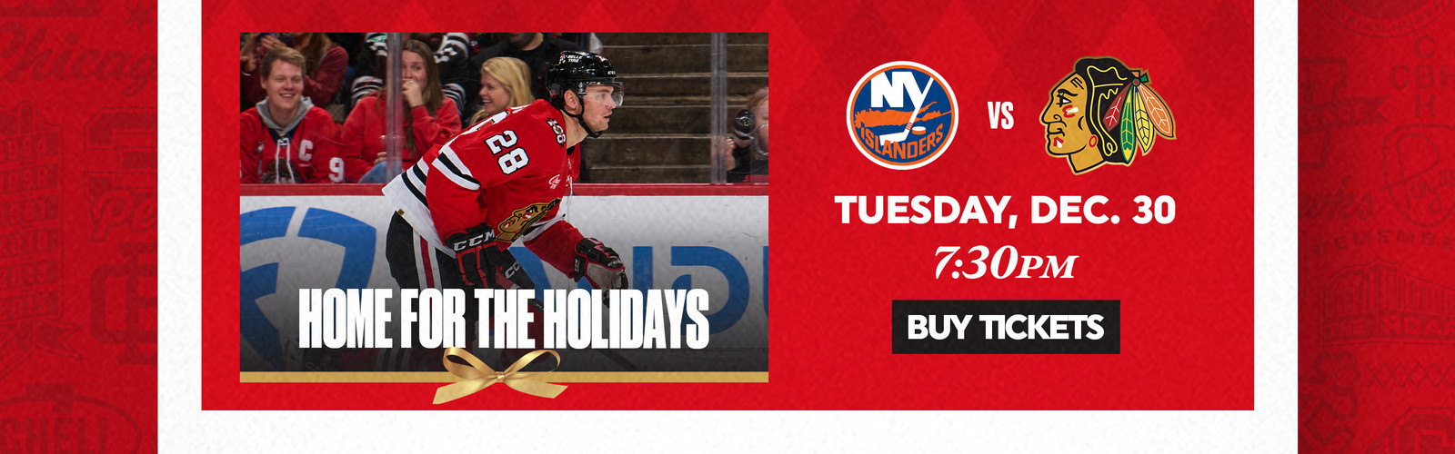 Home for the Holidays - Tuesday, December 30 at 7:30pm