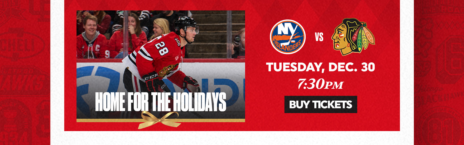 Home for the Holidays - Tuesday, December 30 at 7:30pm