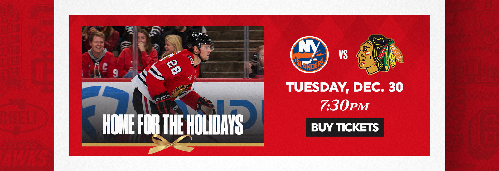 Home for the Holidays - Tuesday, December 30 at 7:30pm