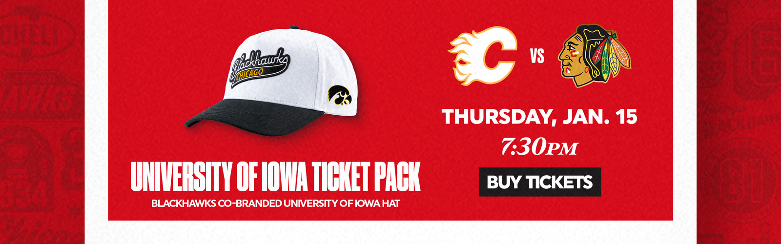 University of Iowa Ticket Pack - Thursday, January 15 at 7:30pm