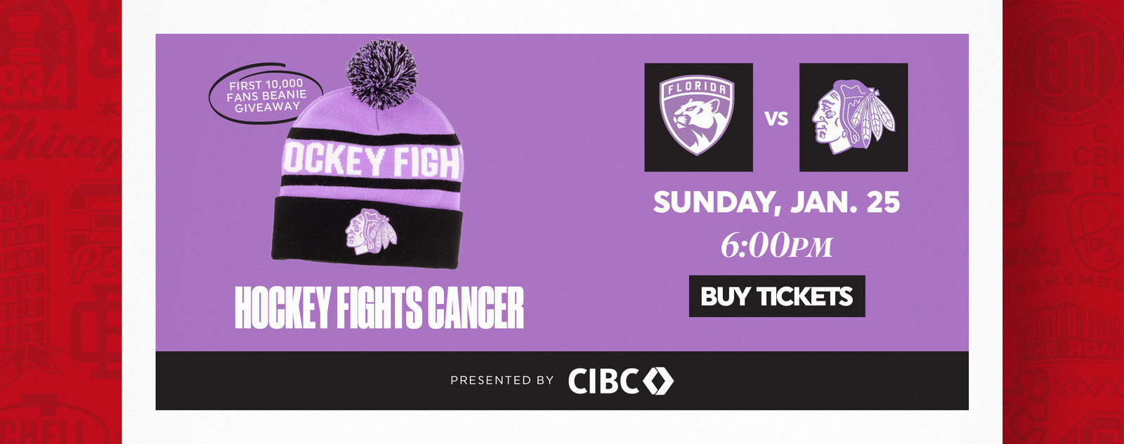 Hockey Fights Cancer - Knit Hat Giveaway
