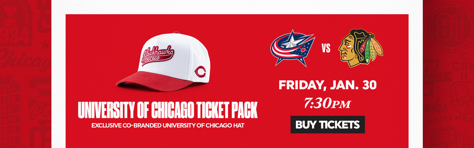 University of Chicago Ticket Pack - Friday, Jan 30 at 7:30pm