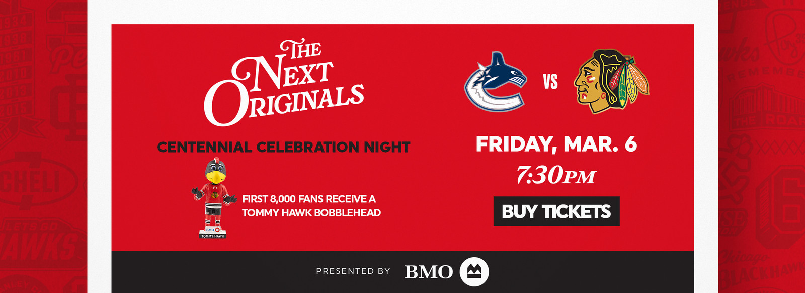 The Next Originals Centennial Celebration Night - Friday, March 6 at 7:30pm