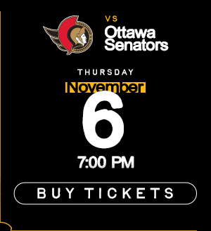 Boston Bruins vs. Ottawa Senators  More Info More Info Thu • Nov 06, 2025 • 7:00 PM