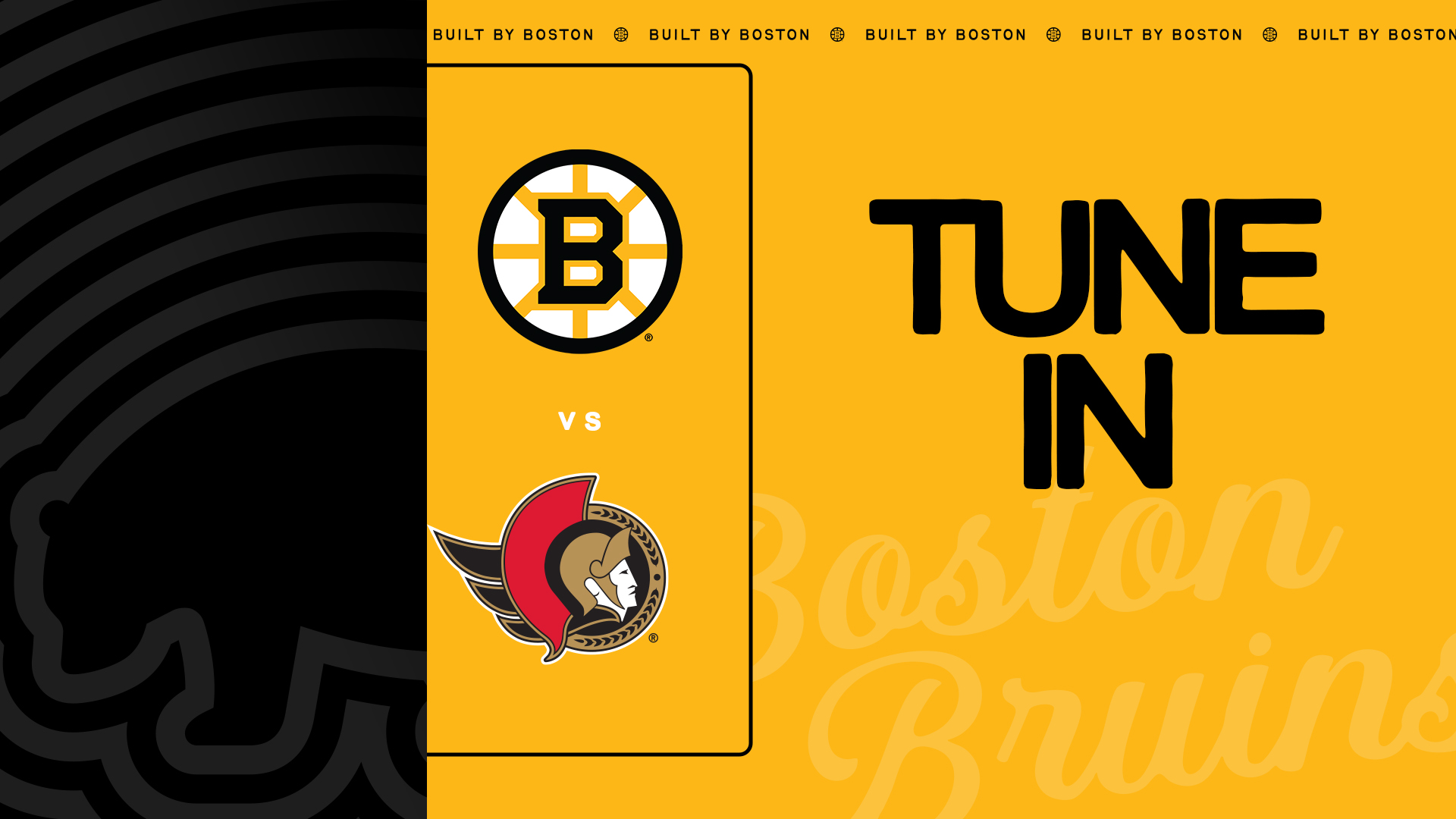 Tune in Tonight: Bruins vs. Senators at 7:00PM  