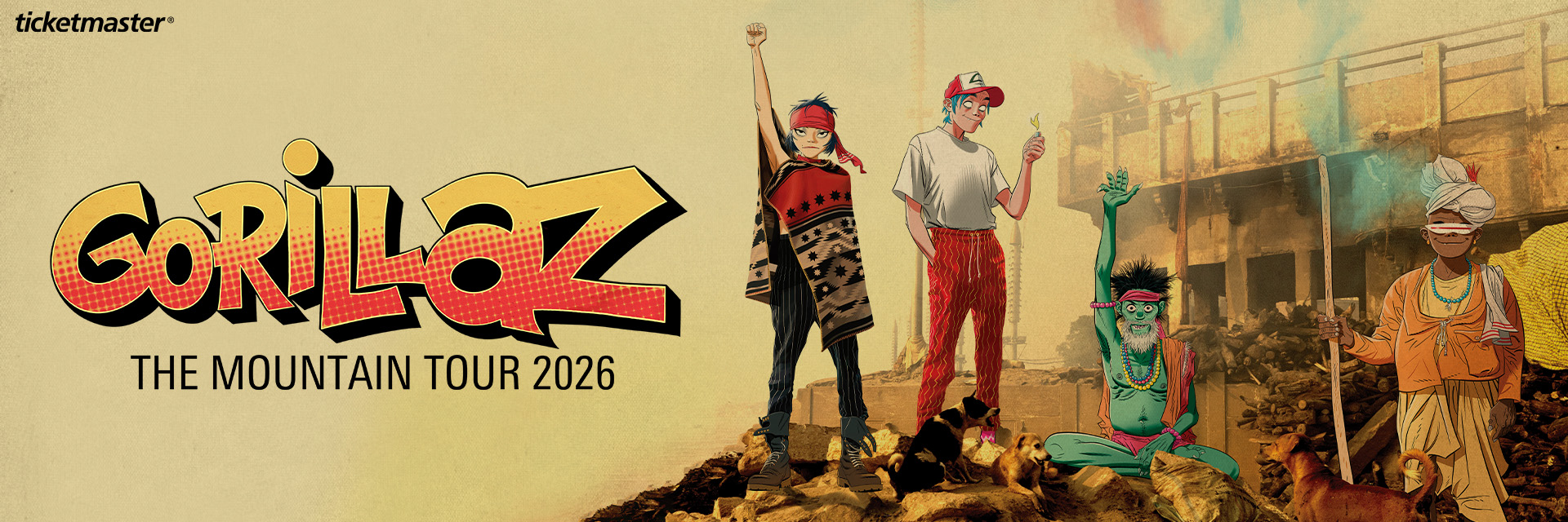 Gorillaz   The Mountain Tour    October 1, 2026 