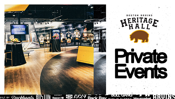 Private Events at Boston Bruins Heritage Hall