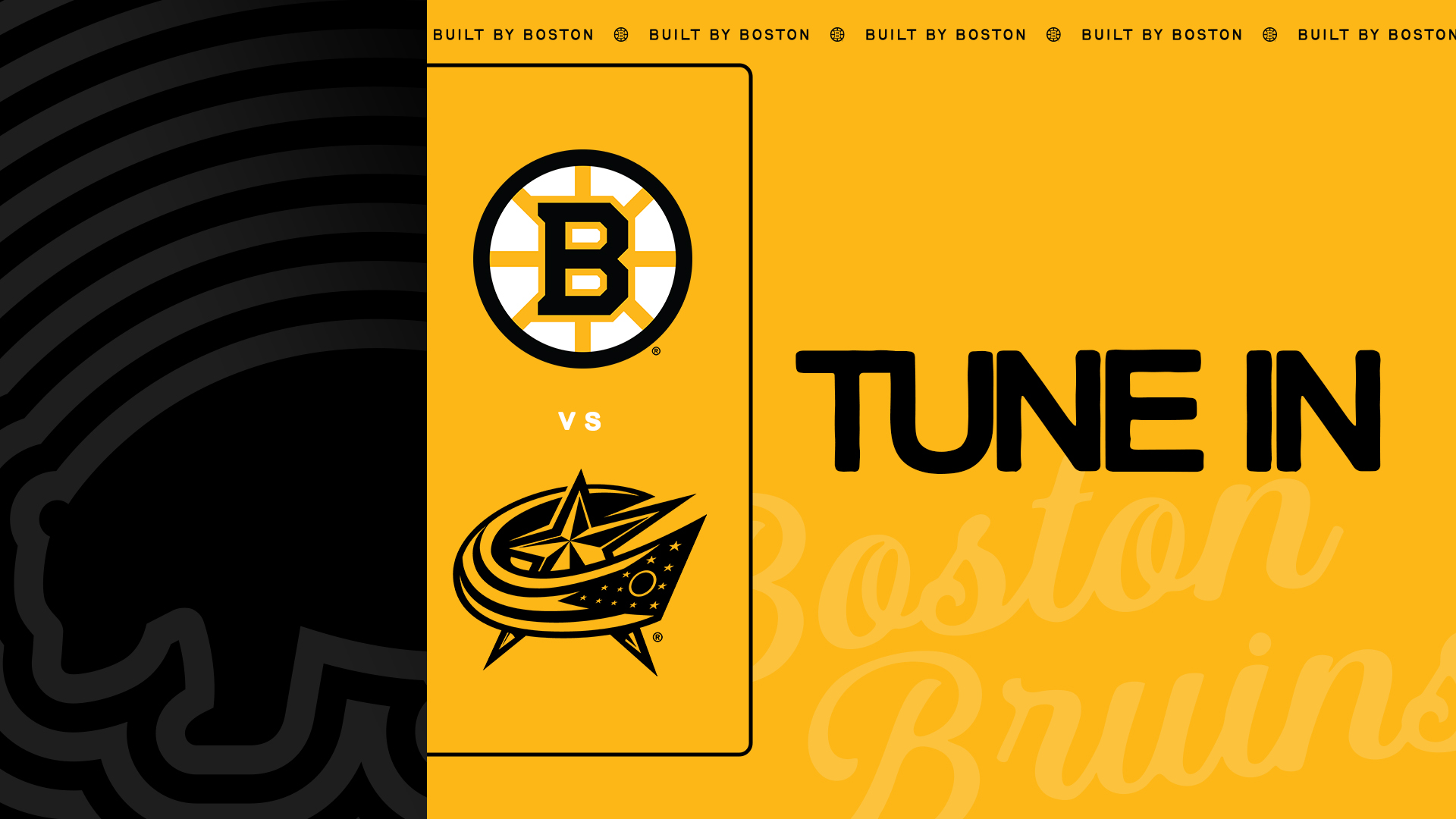 Tune In Tonight: BOS @ CBJ at 5:00 PM 