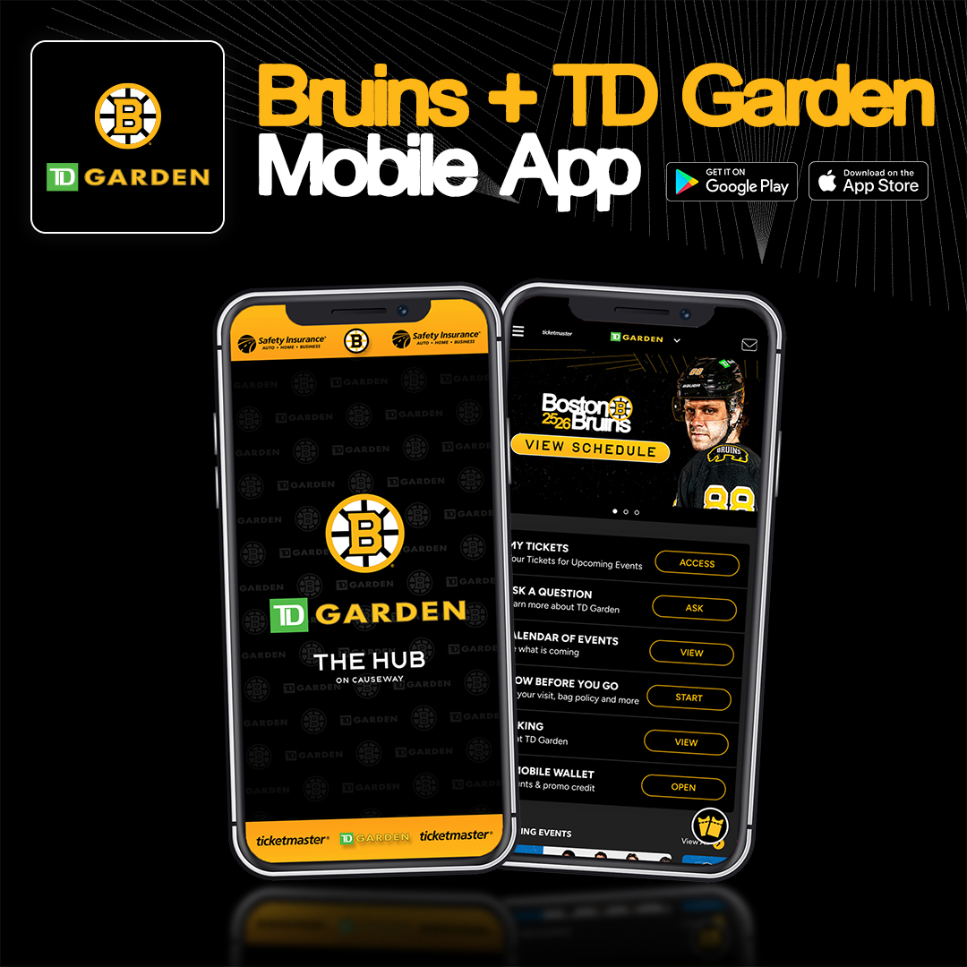 Download the Bruins + TD Garden App