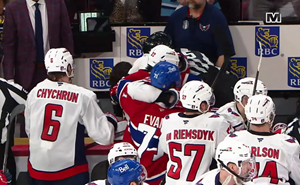 Caps and Habs end a feisty second period