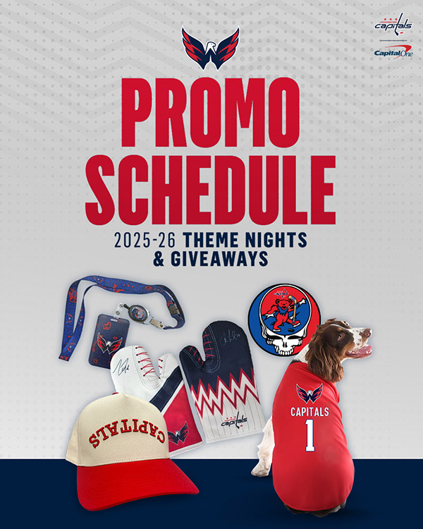 Capitals Promo Schedule