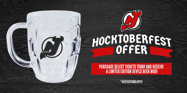 Hocktoberfest Offer: Purchase select tickets and receive a limited edition Devils Beer Mug