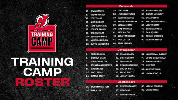 Devils Unveil 2025 Training Camp Roster