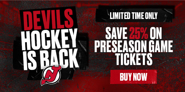 Devils Hockey is Back: Save 25% on Preason Tickets