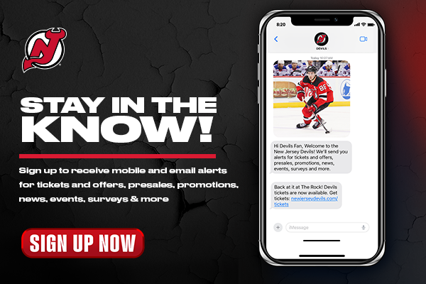 Stay In The Know! Sign Up for Devils Alerts