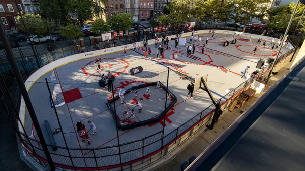 Devils Unveil Newly Refurbished Hoboken Ball Hockey Rink