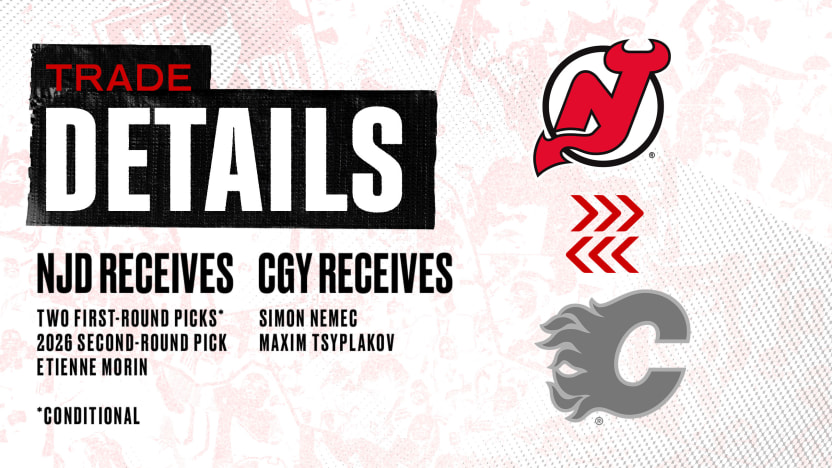 Devils Acquire Picks, Prospect Etienne Morin from Calgary | RELEASE