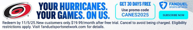 Your Hurricanes. Your Games. On Us.