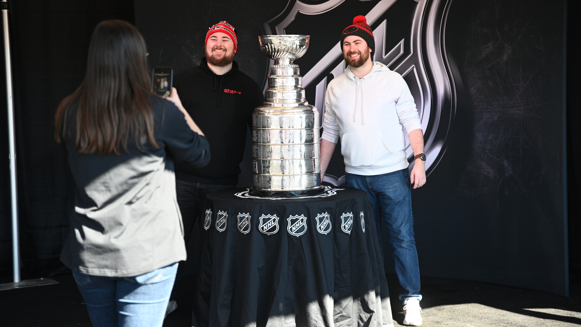 Take Photos With The Trophy