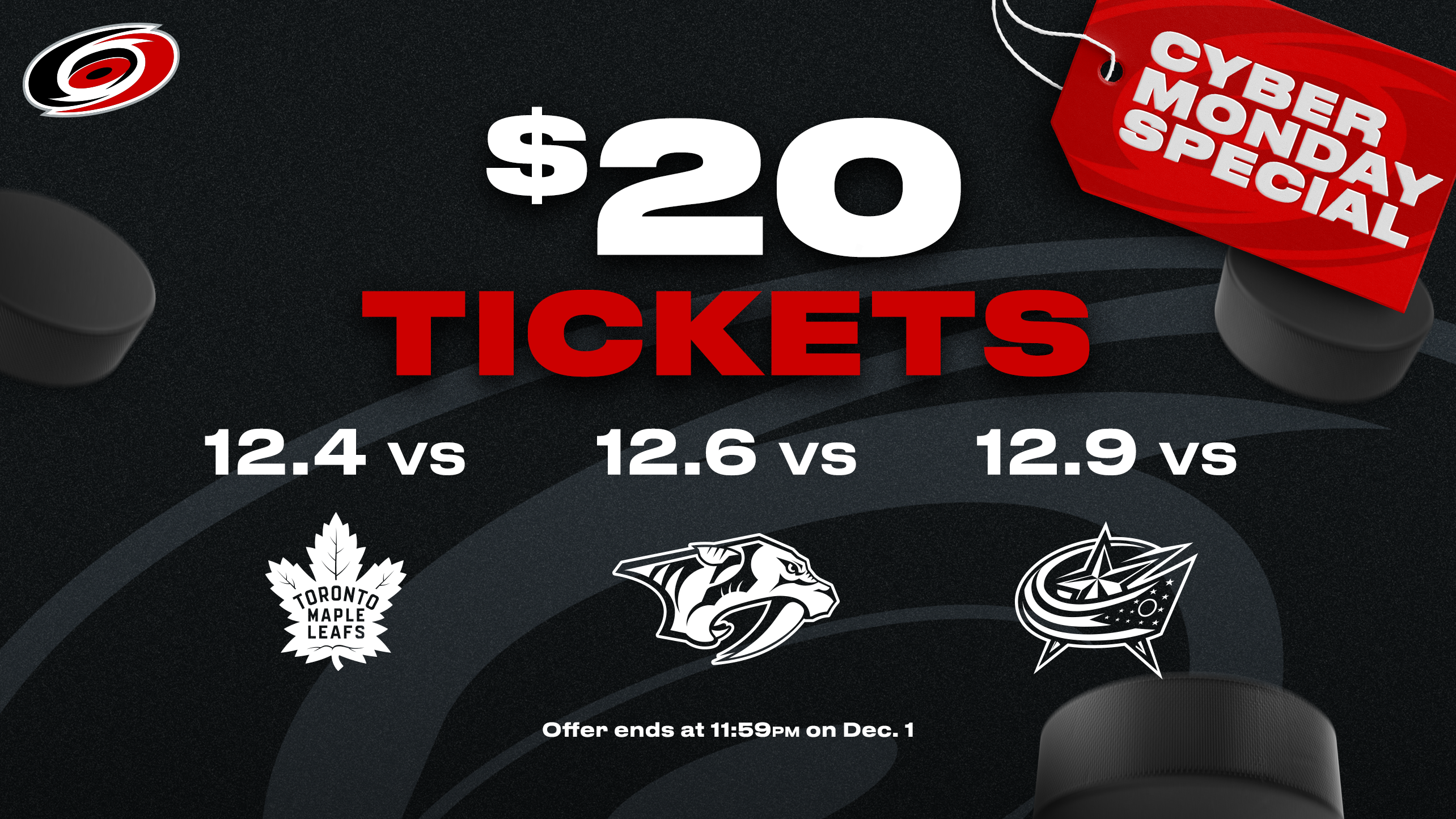 $20 Tickets | Cyber Monday Special