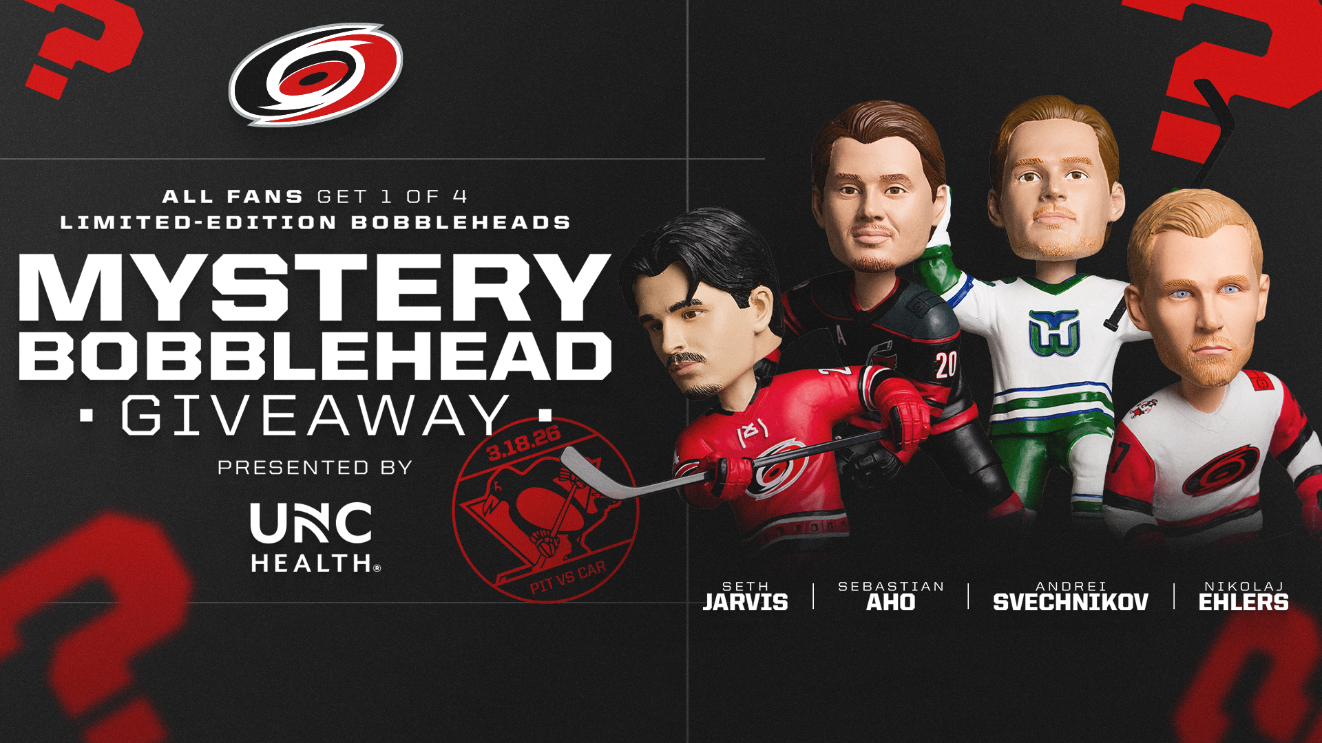 Mystery Bobblehead Giveaway presented by UNC Health