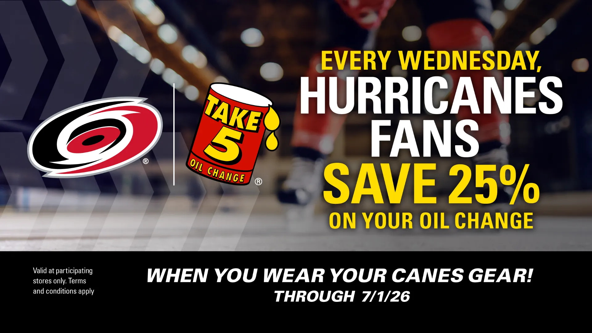 Save 25% on your oil change at Take 5