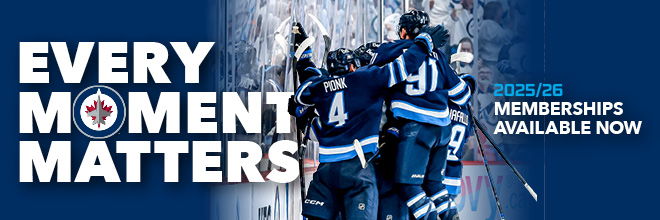 every moment matters. image of pionk, perfetti, iafallo and other players celebrating. 2025/26 memberships available now.